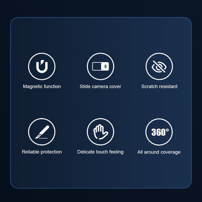 Nillkin CamShield Pro Magnetic Case iPhone 14 Pro Max Cover Camera Protector Blue (with MagSafe)