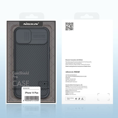 Nillkin CamShield Pro Case iPhone 14 Plus Armored Cover Camera Protector Green