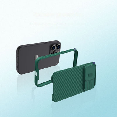 Nillkin CamShield Pro Case iPhone 14 Pro Max Armored Cover Camera Protector Blue