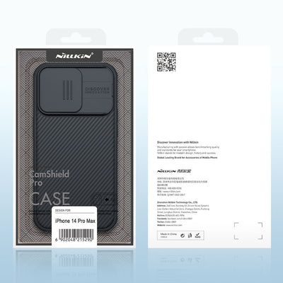 Nillkin CamShield Pro Case iPhone 14 Pro Max Armored Cover Camera Protector Blue