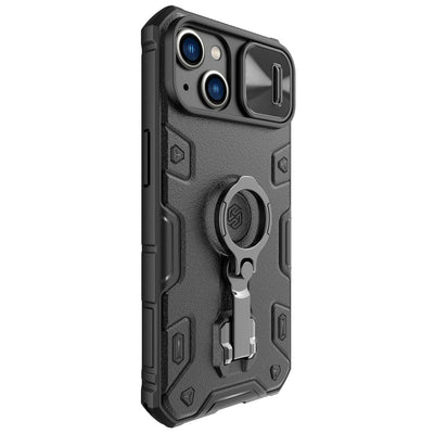 Nillkin CamShield Armor Pro Case iPhone 14 Plus case armored cover with camera cover ring stand black