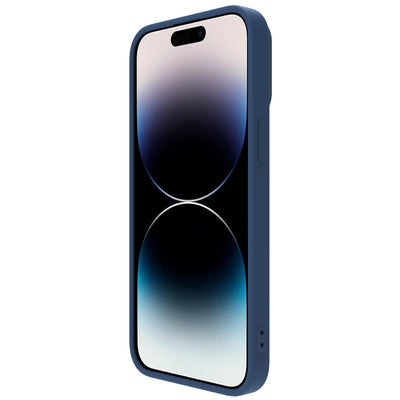 Nillkin CamShield Silky Silicone Case iPhone 14 Pro Max Silicone Cover with Camera Protector Blue