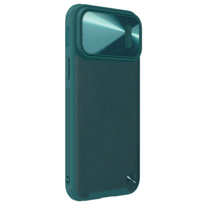 Nillkin CamShield Leather S Case iPhone 14 Pro Max case with camera cover green