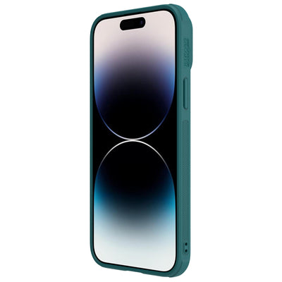Nillkin CamShield Leather S Case iPhone 14 Pro Max case with camera cover green