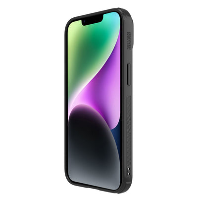 Nillkin Synthetic Fiber S Case iPhone 14 Plus case with camera cover, black
