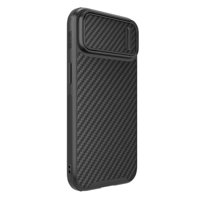Nillkin Synthetic Fiber S Case iPhone 14 Plus case with camera cover, black