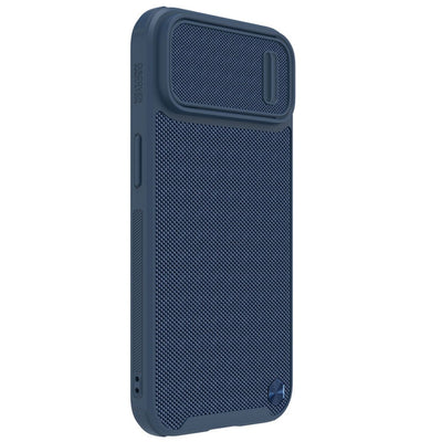 Nillkin Textured S Case for iPhone 14, armored cover with camera cover, blue