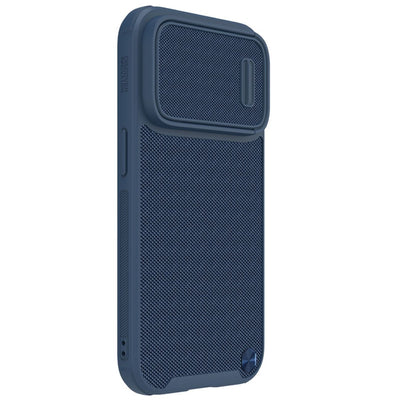 Nillkin Textured S Case for iPhone 14 Pro, armored cover with camera cover, blue