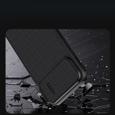 Nillkin Textured S Case for iPhone 14 Pro, armored cover with camera cover, blue