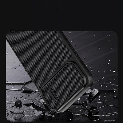 Nillkin Textured S Case iPhone 14 Pro Max armored cover with camera cover blue