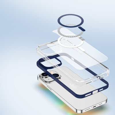 Dux Ducis Clin2 case for iPhone 14 Plus magnetic MagSafe cover blue