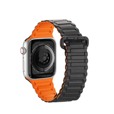 Dux Ducis Strap (Armor Version) Apple Watch SE Strap, 9, 8, 7, 6, 5, 4, 3, 2, 1 (41, 40, 38 mm) Silicone Magnetic Band Bracel