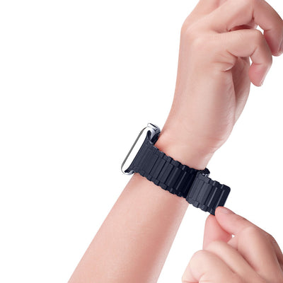 Dux Ducis Strap (Armor Version) Apple Watch Ultra, SE, 9, 8, 7, 6, 5, 4, 3, 2, 1 (49, 45, 44, 42 mm) Silicone Magnetic Band B