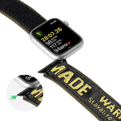 Dux Ducis Strap (Outdoor Version) Apple Watch Ultra strap, SE, 9, 8, 7, 6, 5, 4, 3, 2, 1 (49, 45, 44, 42 mm) nylon strap yell