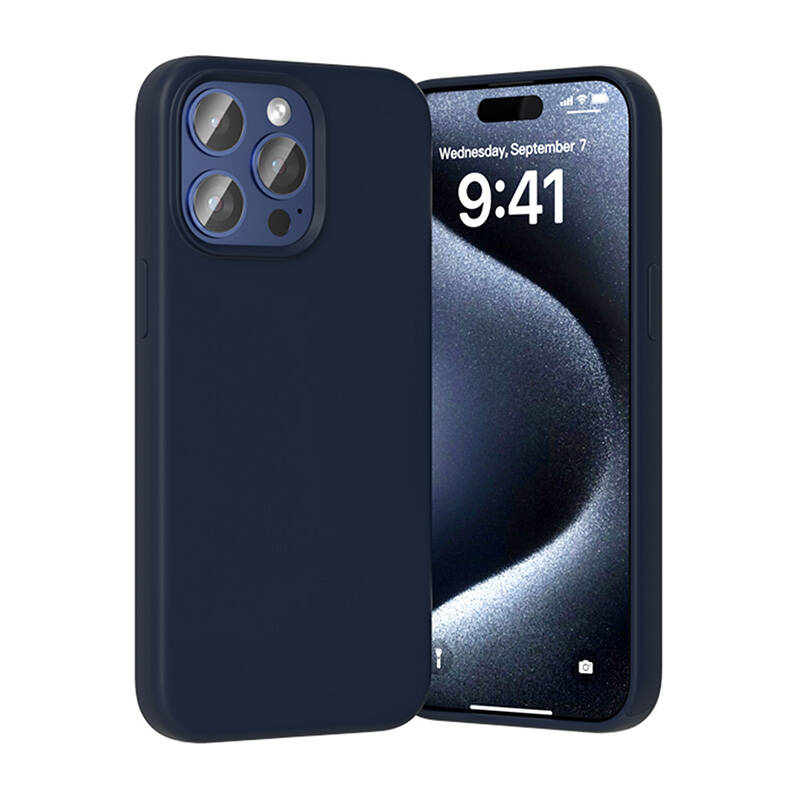 Vention KUFL0-40 Silicone Case for iPhone 15 Pro Max (blue) - Image 3