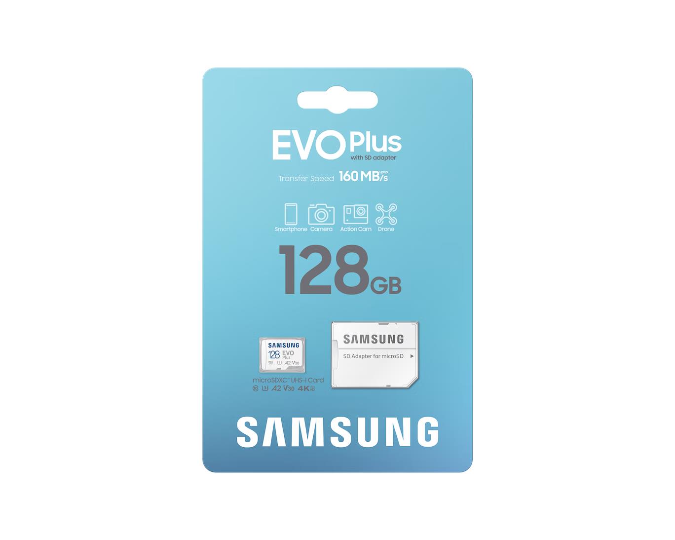 MEMORY MICRO SDXC EVO+ 128GB/V30 W/A MB-MC128SA/EU SAMSUNG