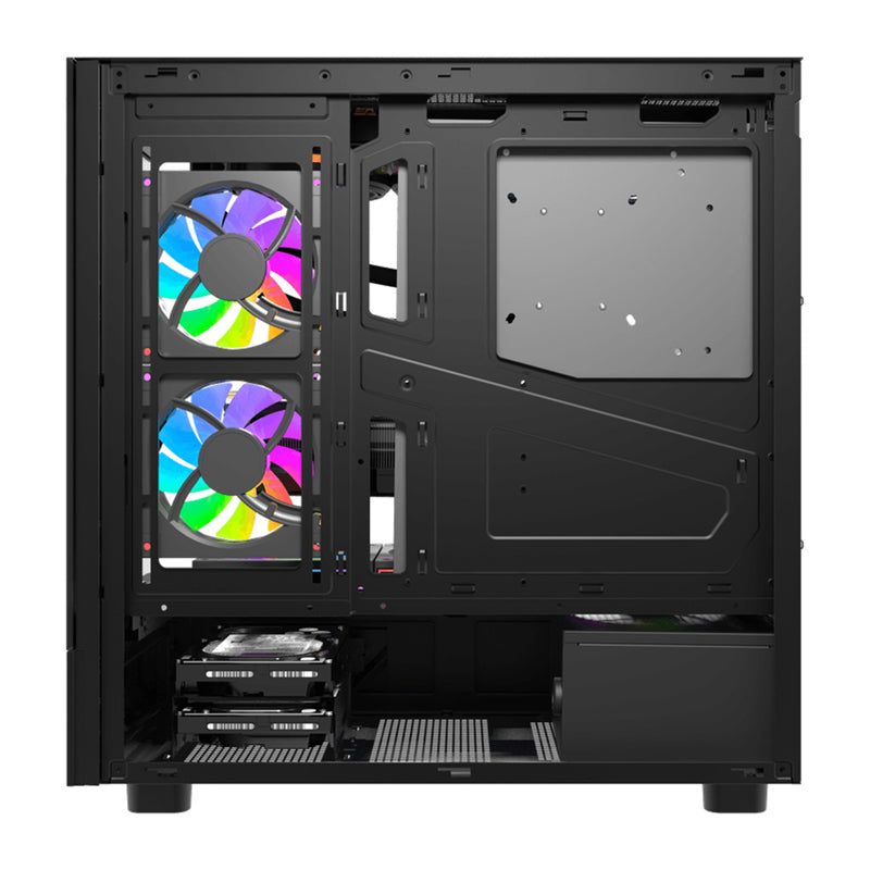 DarkFlash DS950V computer case with display (black) + 6 fans - Image 4
