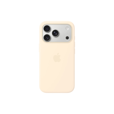 Apple iPhone 17 Pro Silicone Case with MagSafe – Vanilla | Apple