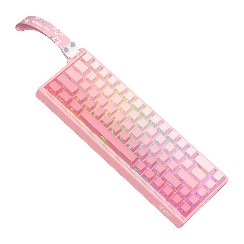 ONIKUMA G69 Keyboard (pink) (QWERTY) - Image 4