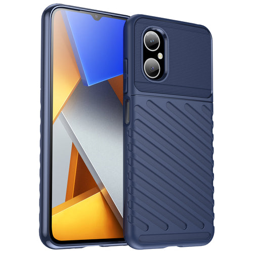 Thunder Case Xiaomi Poco M4 5G silicone armor case blue — Hurtel