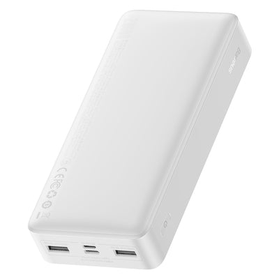 Baseus Bipow fast charging power bank 20000mAh 15W white (Overseas Edition) + USB-A - Micro USB cable 0.25m white (PPBD050102