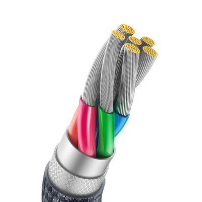 Baseus Crystal Shine Series cable USB cable for fast charging and data transfer USB Type A - USB Type C 100W 2m black (CAJY00