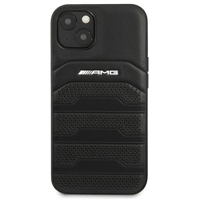 AMG AMHCP14MGSEBK iPhone 14 Plus 6,7 "black / black hardcase Leather Debossed Lines — Mercedes