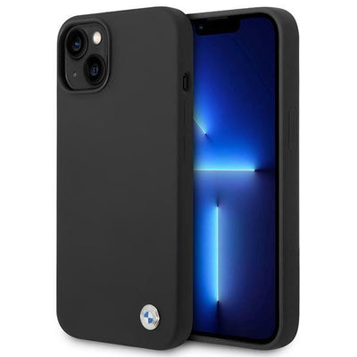 Case BMW BMHCP14MSILBK iPhone 14 Plus 6.7" black/black Silicone Metal Logo