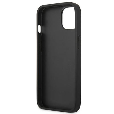 Case BMW BMHCP14MSLLBK iPhone 14 Plus 6.7 "black / black Leather Stamp