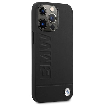 BMW Signature Logo Imprint MagSafe Case for iPhone 14 Pro Max - Black