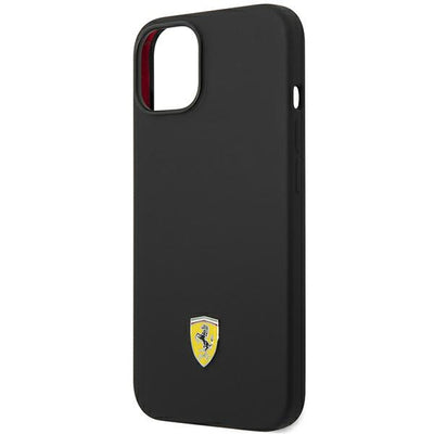 Ferrari FEHCP14MSIBBK iPhone 14 Plus 6.7" black/black hardcase Silicone Metal Logo