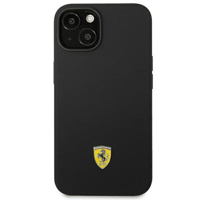 Ferrari FEHCP14SSIBBK iPhone 14 6.1" black/black hardcase Silicone Metal Logo