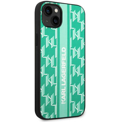 Karl Lagerfeld KLHCP14SPGKLSKN iPhone 14 6.1 "hardcase green / green Monogram Stripe