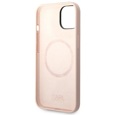 Karl Lagerfeld KLHMP14SSLKHLP iPhone 14 6.1 "hardcase light pink / light pink Silicone Karl`s Head Magsafe