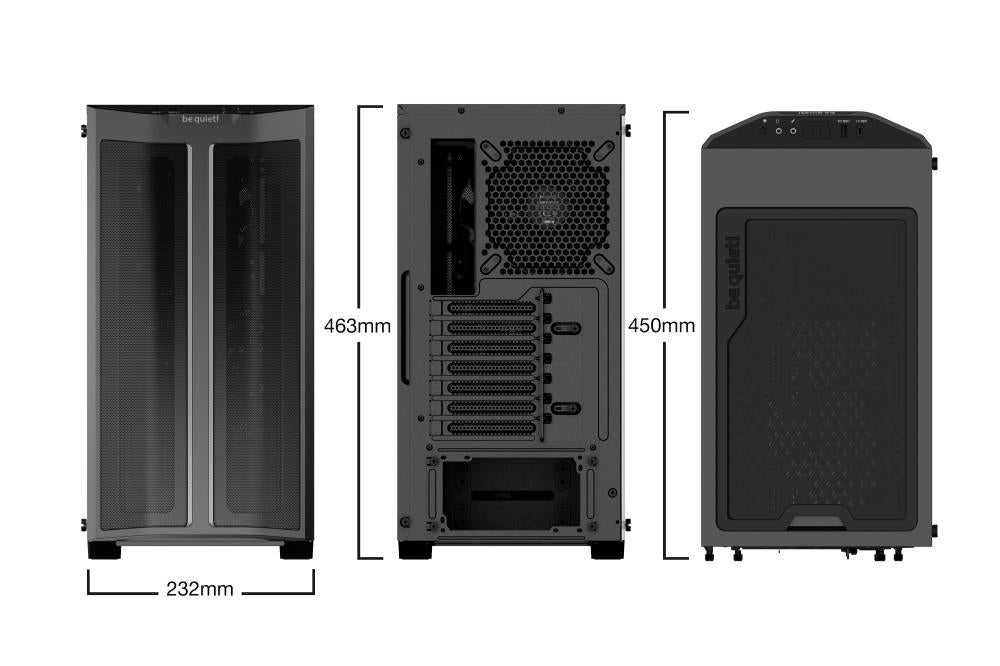 Case BE QUIET Pure Base 500 FX MidiTower Not included ATX MicroATX MiniITX Colour Black BGW43