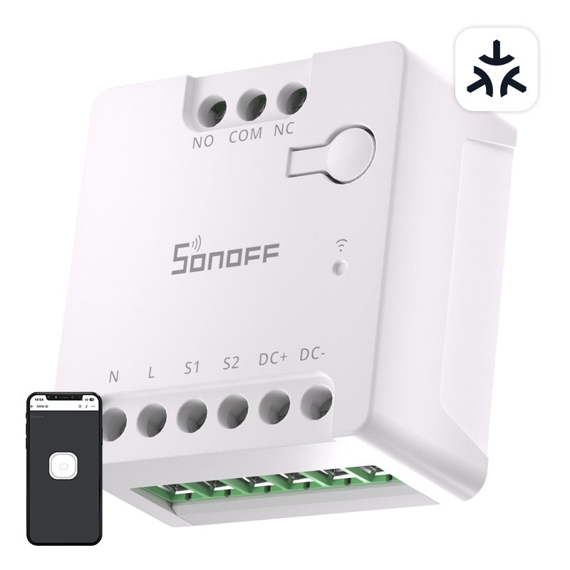 SONOFF MINI-D Smart WiFi Matter Switch (AC/DC 12-48V, dry contact) - Image 1
