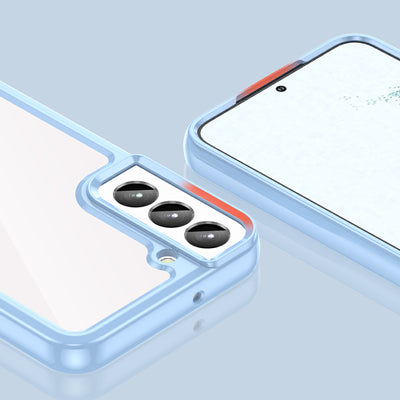 Outer Space Case for Samsung Galaxy S23+ cover with a flexible frame blue — Hurtel