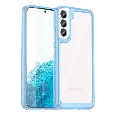 Outer Space Case for Samsung Galaxy S23+ cover with a flexible frame blue — Hurtel