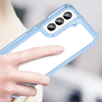 Outer Space Case for Samsung Galaxy S23+ cover with a flexible frame blue — Hurtel