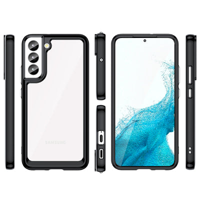 Outer Space Case for Samsung Galaxy S23+ cover with a flexible frame black — Hurtel
