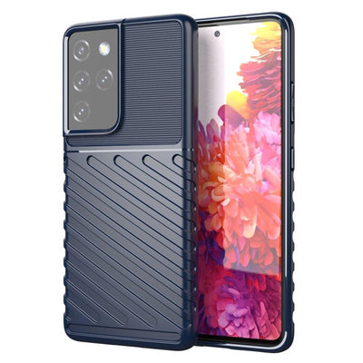 Thunder Case for Samsung Galaxy S23 Ultra silicone armor case blue — Hurtel