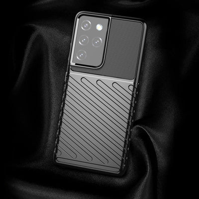 Thunder Case for Samsung Galaxy S23 Ultra silicone armor case blue — Hurtel