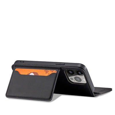 Magnet Card Case for Samsung Galaxy S23+ flip cover wallet stand black — Hurtel