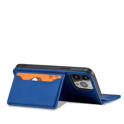Magnet Card Case for Samsung Galaxy S23 Ultra flip cover wallet stand blue — Hurtel