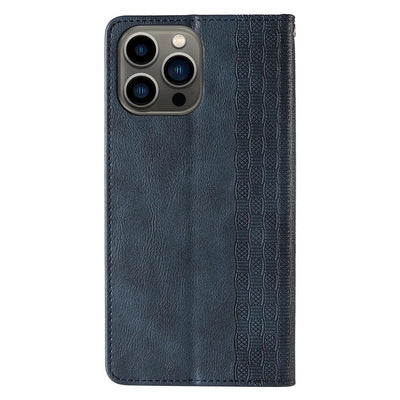 Magnet Strap Case Case for Samsung Galaxy S23 Ultra Flip Wallet Mini Lanyard Stand Blue — Hurtel