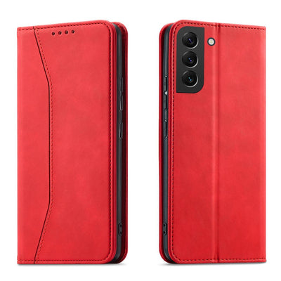 Magnet Fancy Case for Samsung Galaxy S23+ flip cover wallet stand red — Hurtel