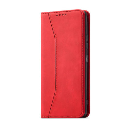 Magnet Fancy Case for Samsung Galaxy S23+ flip cover wallet stand red — Hurtel