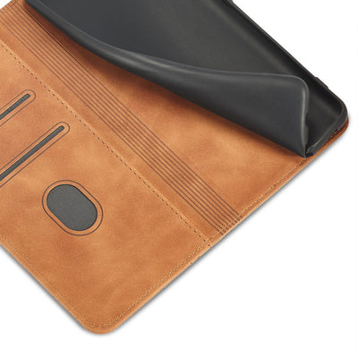 Magnet Fancy Case for Samsung Galaxy S23+ flip cover wallet stand brown — Hurtel