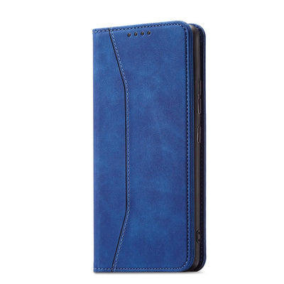 Magnet Fancy Case for Samsung Galaxy S23 Ultra Cover with Flip Wallet Stand Blue — Hurtel