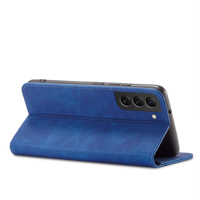 Magnet Fancy Case for Samsung Galaxy S23 Ultra Cover with Flip Wallet Stand Blue — Hurtel